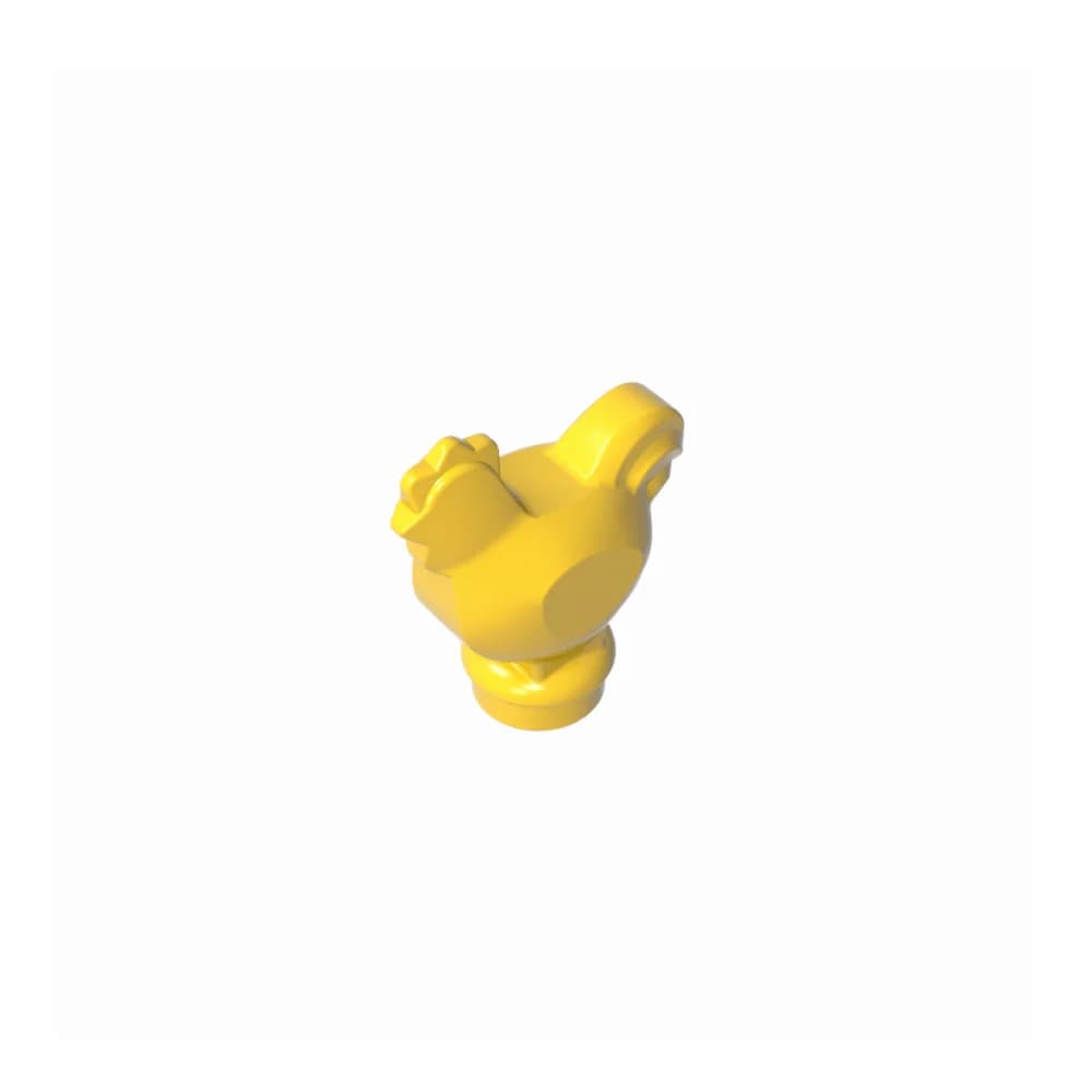 Gobricks GDS-90101 Assembla blocchi da costruzione, giocattoli per bambini, animali, pollo [normale] compatibile con lego 95342