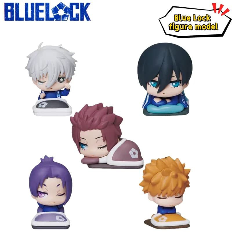 Blue Lock Itoshi Rin Nagatsuki Toshirou Itoshi Sae Mikage Reiou Q Edition Figura creativa di alto valore Cartoon Ornamento da tavolo