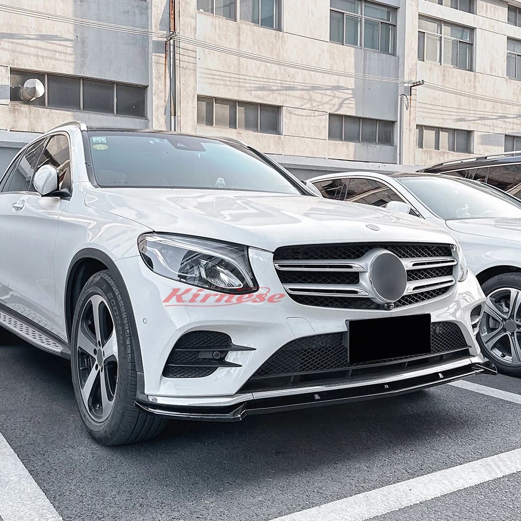 Per Mercedes Benz GLC X253 W253 C253 GLC200 GLC260 GLC300 2016-2019 Spoiler Anteriore, Splitter e Diffusore per Paraurti, Kit Carrozzeria