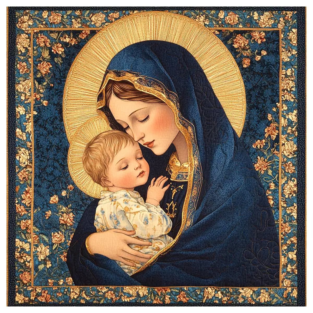 1pc 50X50CM/19.7inch The Maternal Love of the Virgin Mary Cross Stitch Kit DIY Kit 11CT/14CT Wall Decoration for Gift