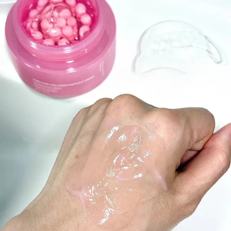 Cream in Capsules to Collagen Rosa PDRN with Niacinamide for Non Uniform Skin Tone, Light Hydrating for Face, Not Untuoso