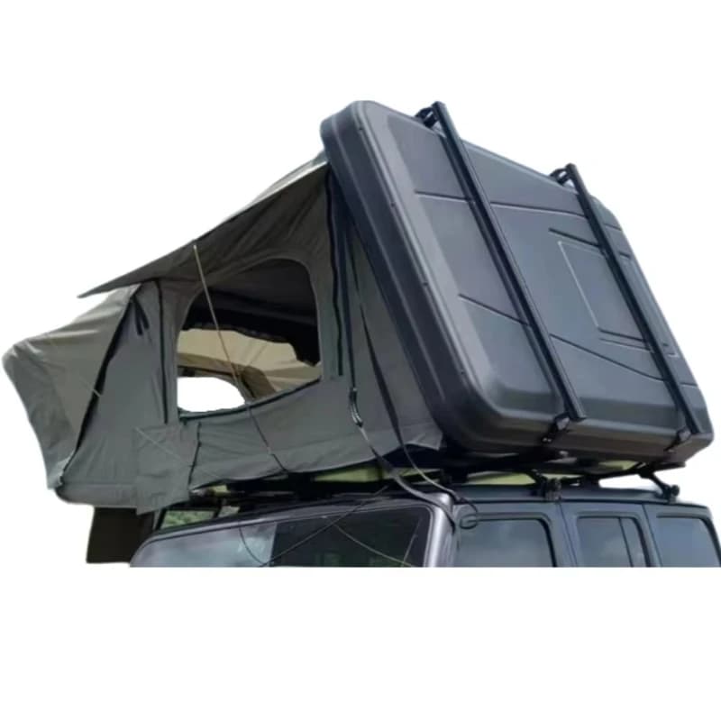 Camping Tent 3-4 Person Hard Shell Outdoor Use Automatic Overland Aluminum Roof Tent