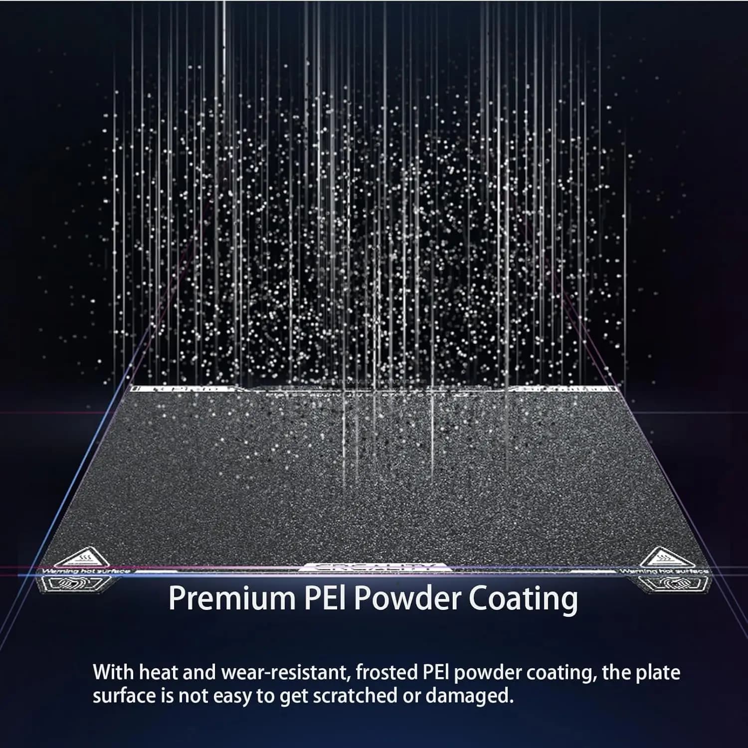 Creality Original K1C/ K1 SE Epoxy Resin Build Plate with tool，235 X 235mm High Strength and Wear Resistance for K1C 3D Printer