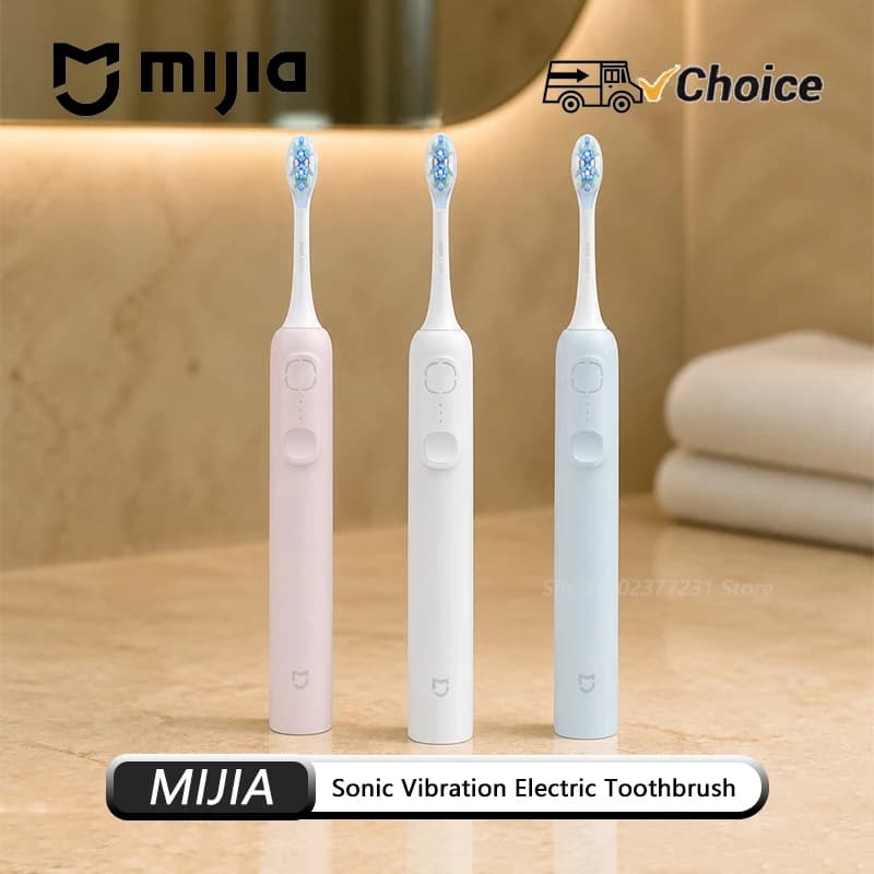 NEW Mijia Sonic Toothbrush MES609 Shock-Absorbing Smart Sweep Vibration Teeth Deep Cleaning Electric Tooth Brush 3 Modes CN