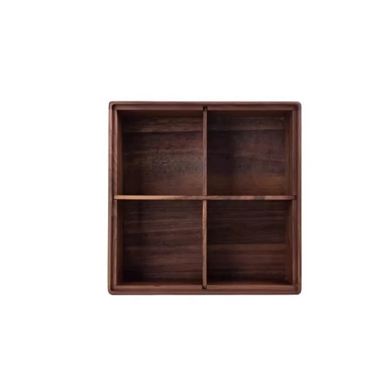 For Dried Fruit Box, Four-grid Nut Storage, Walnut Dried Fruit Plate, Tea Table Snack Plate, Candy Box, New Year's Home