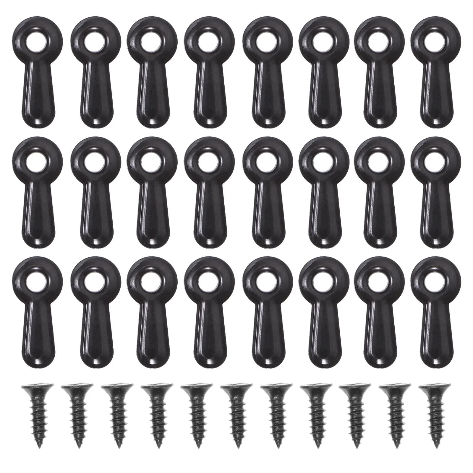 100 Pezzi Clip per Cornici Elettroplaccati Resistenti alla Corrosione, Bottoni Girevoli per Cornici con Installazione a Vite