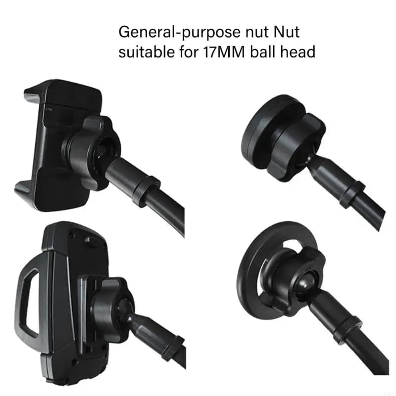 Confezione da 6 Dadi di Fissaggio Universali da 17mm, Ricambi per Supporti Telefono, Accessori per Montaggi Auto e Stand