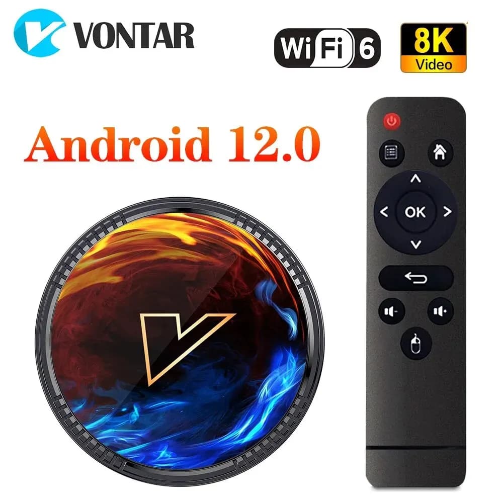 VONTAR H1 Android 12.0 TV Box con Allwinner H618 Quad Core Cortex A53, supporto video 8K, 4K, BT5.0, Wifi6, Media Player, Set Top Box