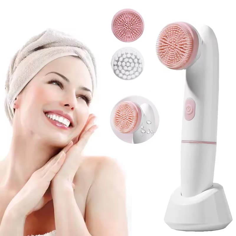 Face Beauty Electric facial cleaning brush facial exfoliator, sonic vibration rotating facial cleanser, skincare tools