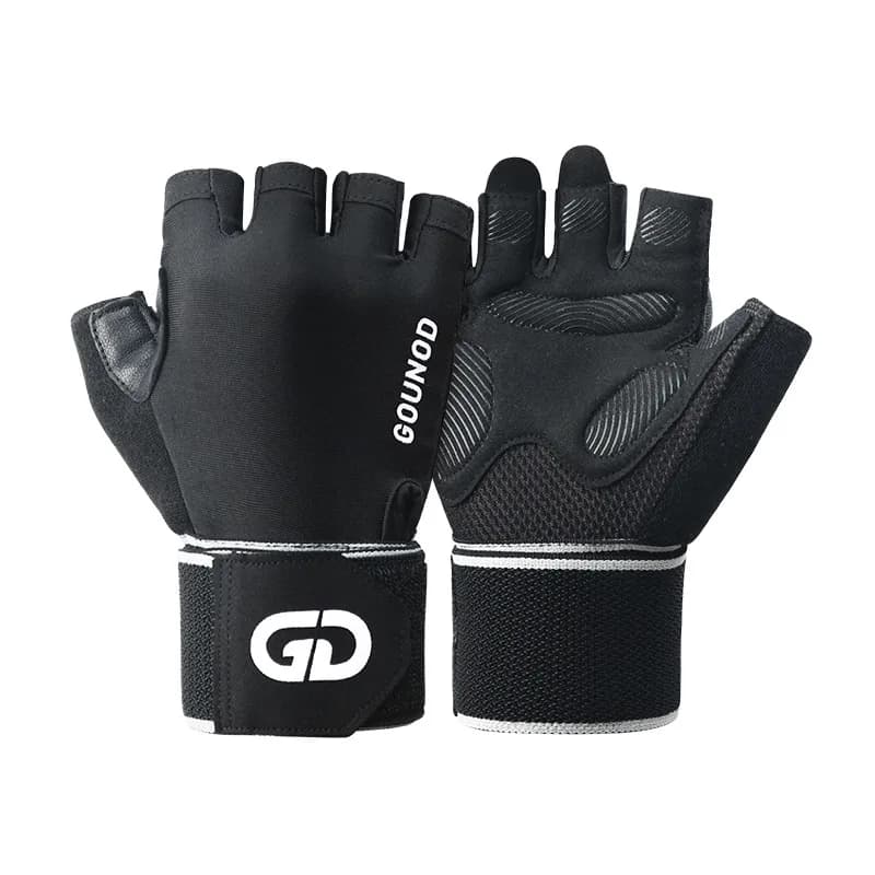Fingerless Non Slip Fitness Gloves Unisex Breathable Palm Protection For Gym Weightlifting Cycling Crossfit Krav Maga Workout