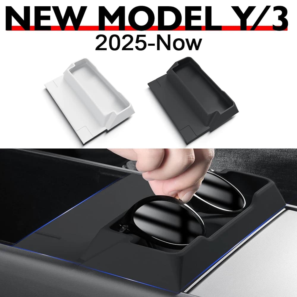 Per Tesla Modello 3 Y Juniper 2025 2026 Console centrale Bracciolo Scatola di immagazzinaggio Porta occhiali Vassoio Custodia Organizzatore Accessori interni