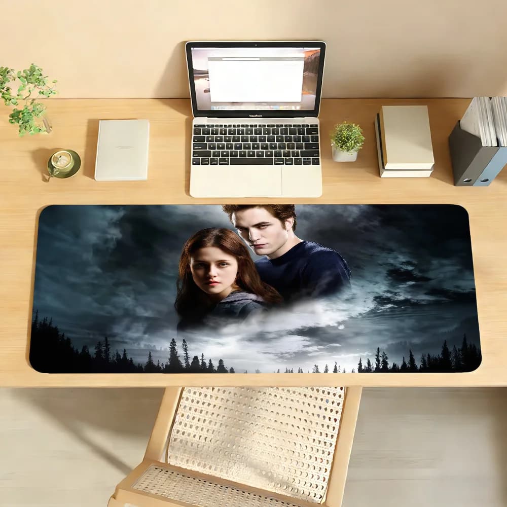 Tappetino per mouse Movie T-Twilight, tappetino da scrivania antiscivolo, accessori per PC e laptop, tastiera da ufficio in gomma, decorazione per giocatori