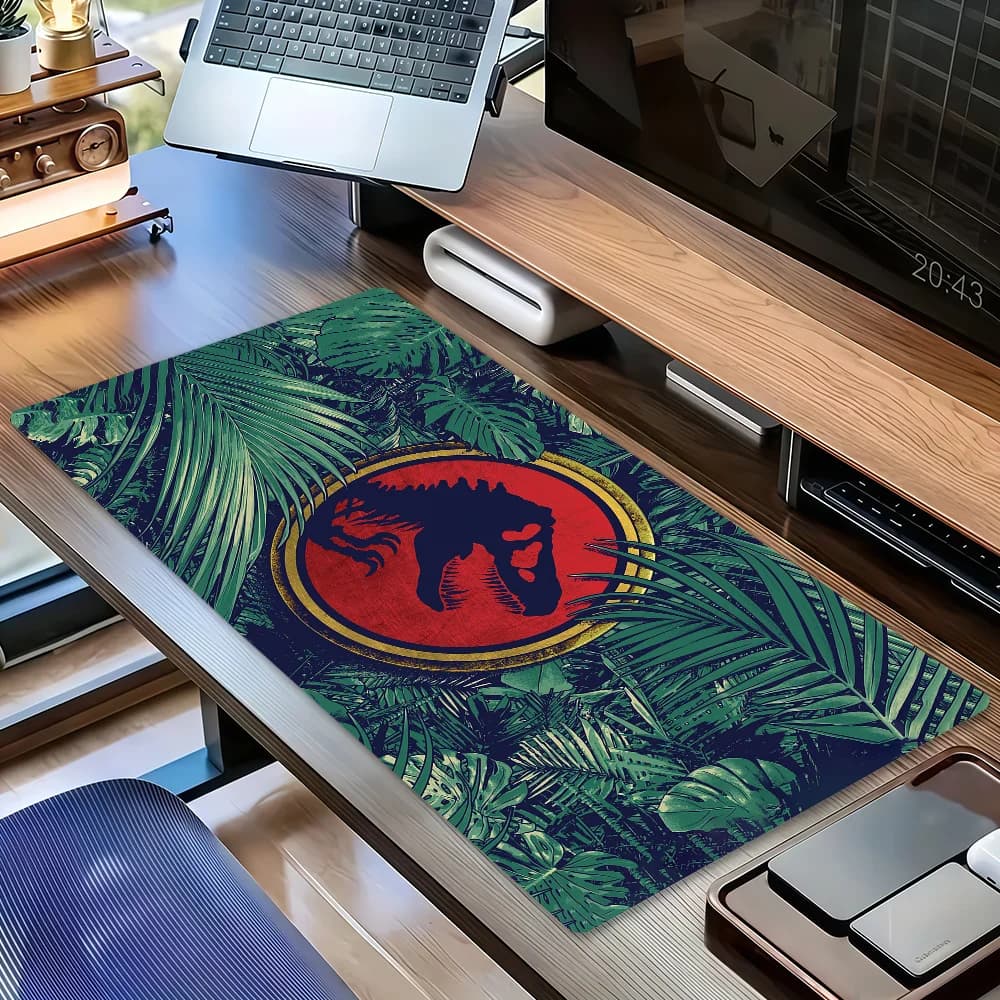 Tappetino per mouse Park Dinosaur J-Jurassic, antiscivolo, ispessito, grande, con bordi cuciti, per ufficio, studenti, gaming
