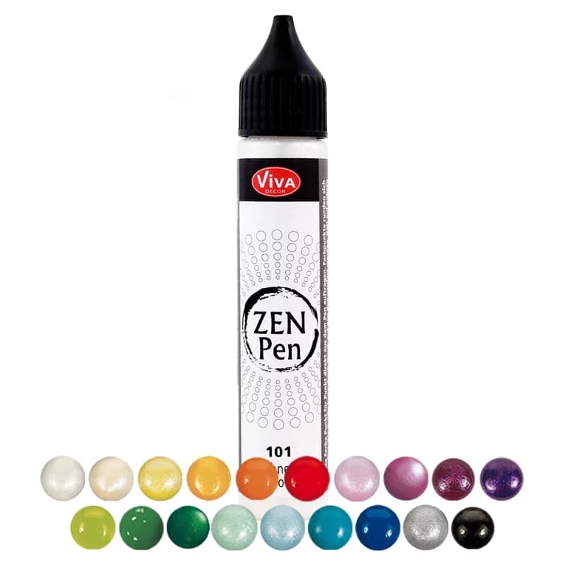 28 ml/bottiglia tedesco Viva Pearl Pen 3D tridimensionale dipinto a mano pittura a mano pietra tessuto arte tessile fai da te Zen avvolgimento penna