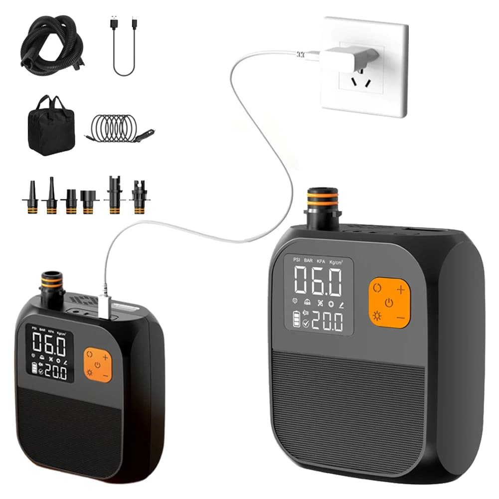 Pompa Elettrica ad Alta Pressione 25Psi per Stand Up Paddle, Pompa per Gonfiaggio Tavole da Paddle, Accessori per Campeggio, Tende, Barche e Kayak