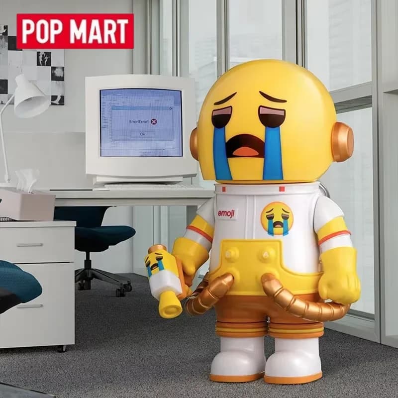 POP MART MEGA SPACE MOLLY 100% x emoji Serie Genuino Scatola Cieca Scatola Misteriosa Indovina Borsa Giocattoli Bambola Cute Anime Figura Desktop