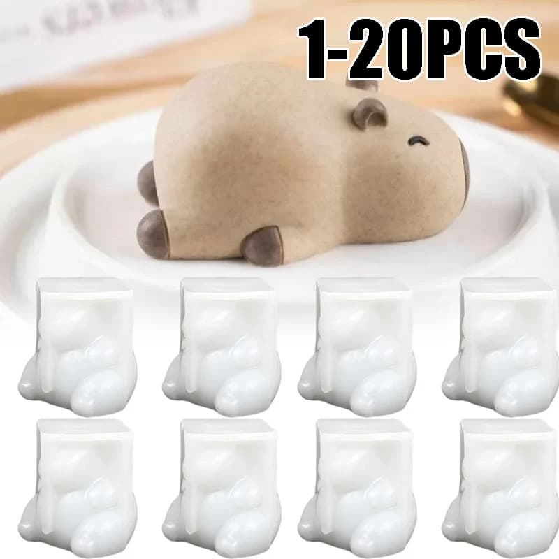 Stampi in Silicone 3D per Dessert, Design Carino di Capibara e Delfino, Stampi per Gelatina e Budino di Grado Alimentare per Dolci Fai-da-Te