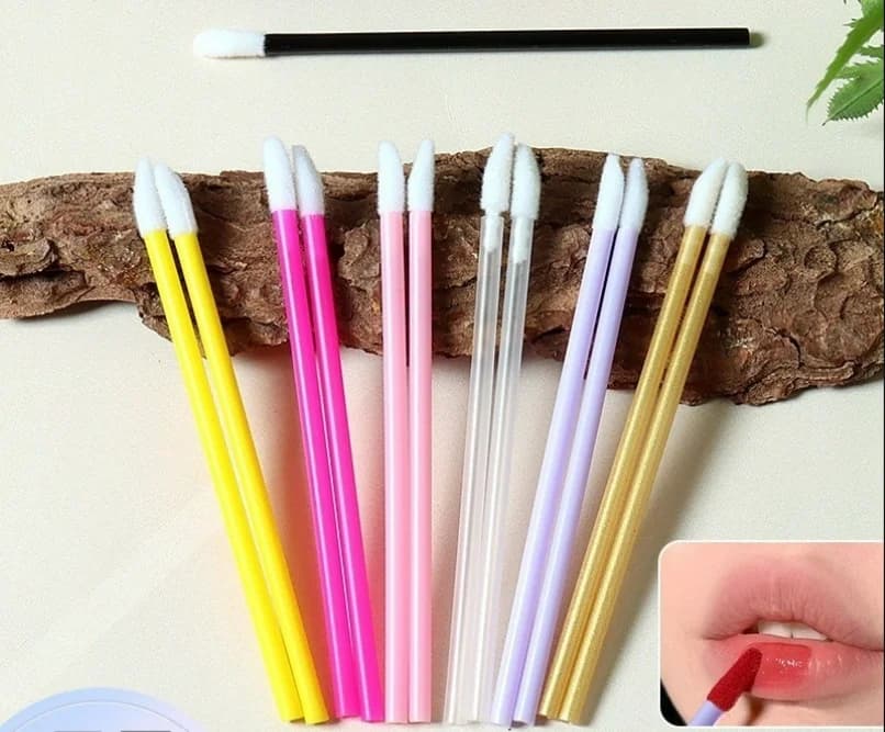 Disposable Hollow-Handle Lip Brush Portable Lipstick Brush Spot Wholesale Makeup Tool Cosmetic Brush Handle