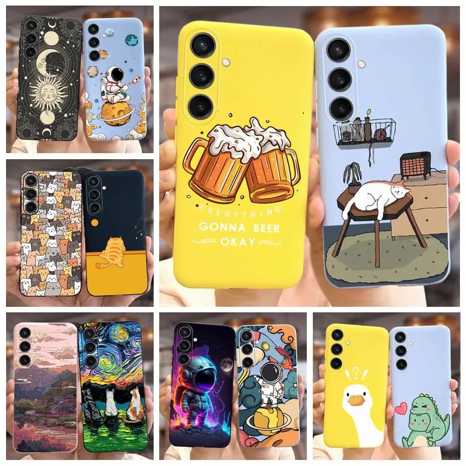 Per Samsung Galaxy S23 FE Custodia S23 Plus Nuova moda Caramella dipinta Custodia morbida in silicone per Samsung S23 Ultra S 23 S23 + Shell