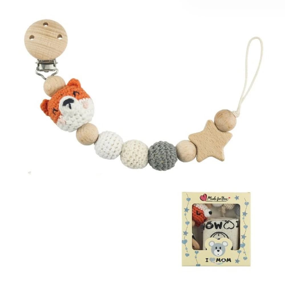 Clip porta capezzoli Bambini Baby Massaggiagengive Giocattoli Cinghie Porta ciuccio Clip Uncinetto Animale Ciuccio Clip Catena ciuccio per bambini