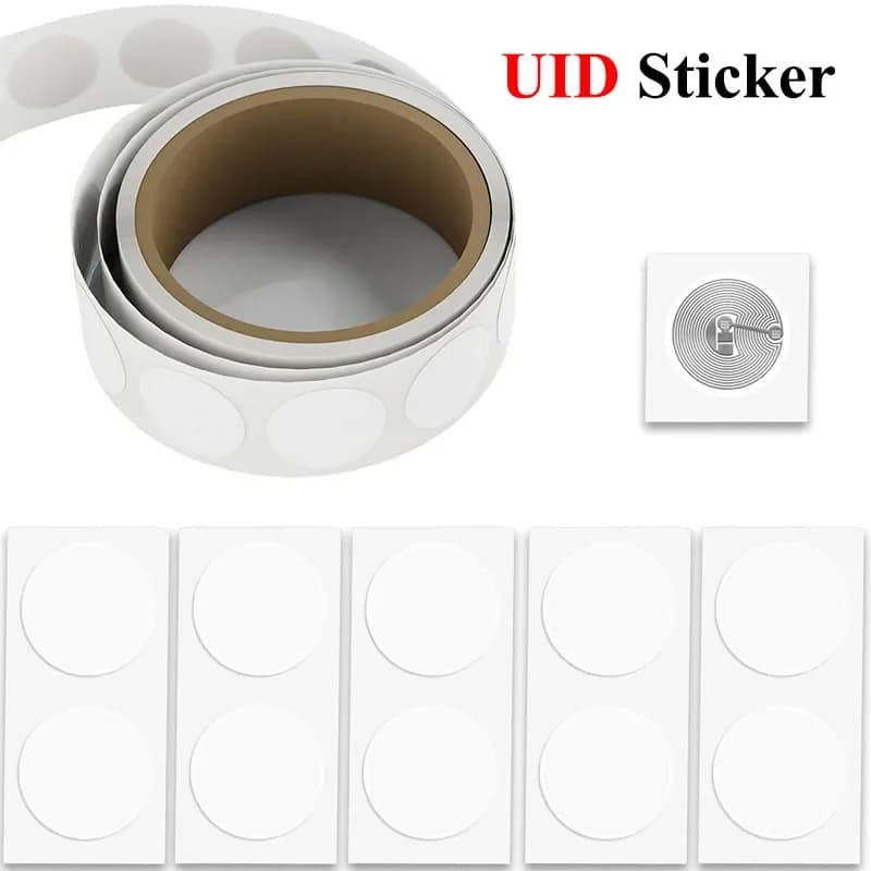 10-100 Pz/lotto UID Modificabile S50 1K NFC Adesivo ISO 14443A RFID Chip Tag Lable Settore 0 Blocco 0 Riscrivibile Carta Vuota Copia Clone