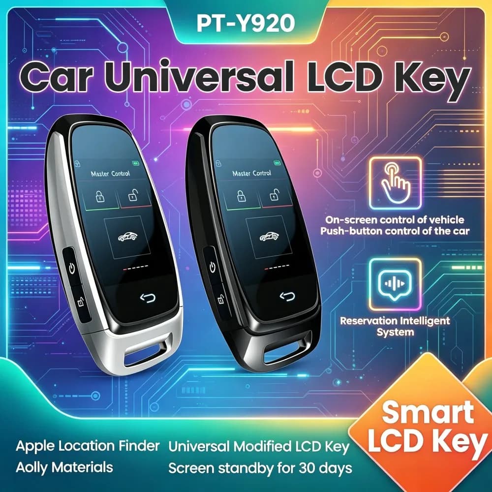 Chiave Intelligente Universale Modificata CF920 con Display LCD per BMW, Ford, Toyota, Audi, Benz, Kia, Lexus, Hyundai, VW, Accesso Confortevole, Blocco Automatico, Sistema Keyless Go