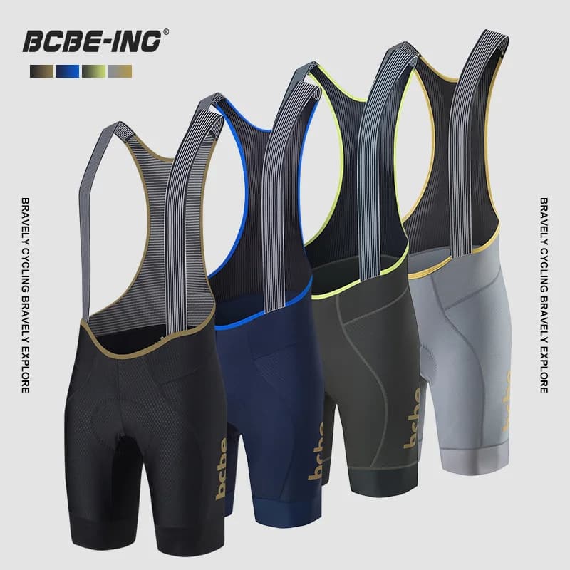 BCBE-ING Men's Cycling Bib Shorts 6H Gel Padded Road Bike Bib Shorts Breathable Compression MTB Bicycle Riding Tights