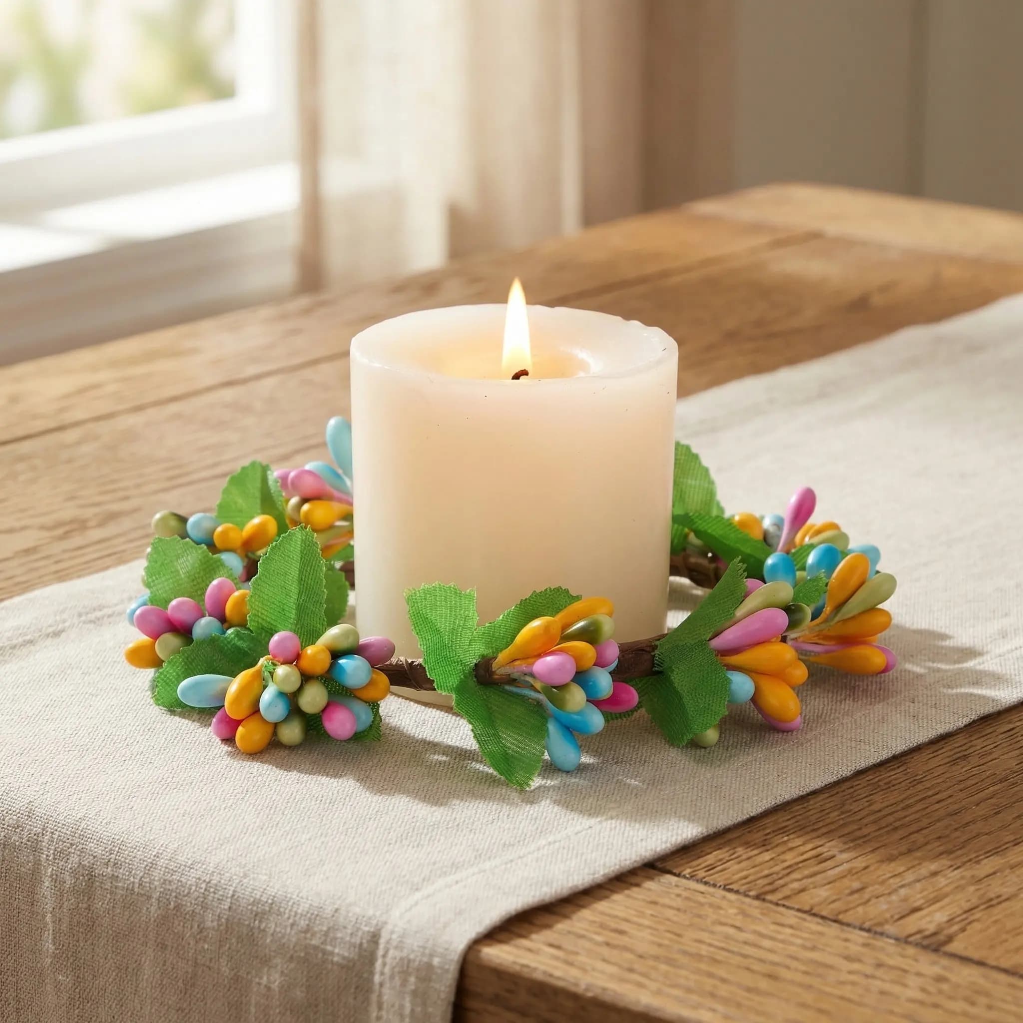 5 Artificial Easter Garlands, Green Decorations for Doors and Windows, Interior and Exterior Ornaments, Festive Decorations
