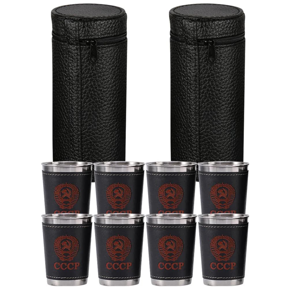 2 set di tazze in acciaio inossidabile, leggere e impilabili, tazze da campeggio per vino, tazze portatili da viaggio in metallo per vino e birra