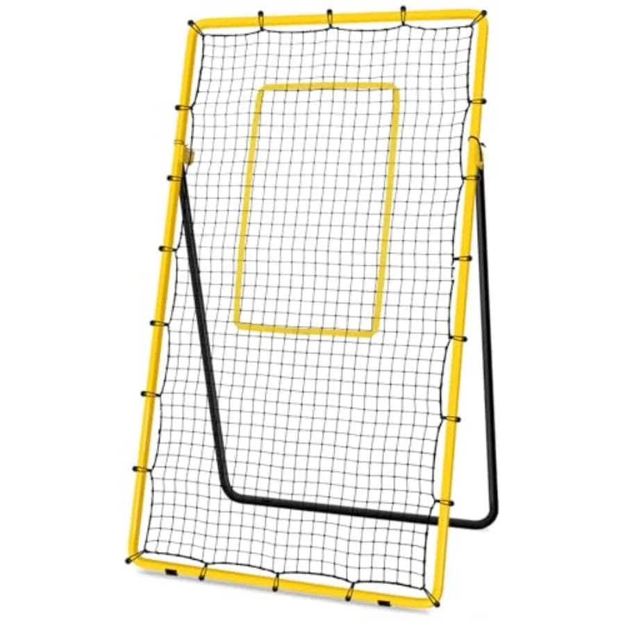 Rete di Rimbalzo per Pallavolo, Attrezzatura per Allenamento, Rete di Rimbalzo per Pratica di Pallavolo con 5 Angoli di Rimbalzo Regolabili
