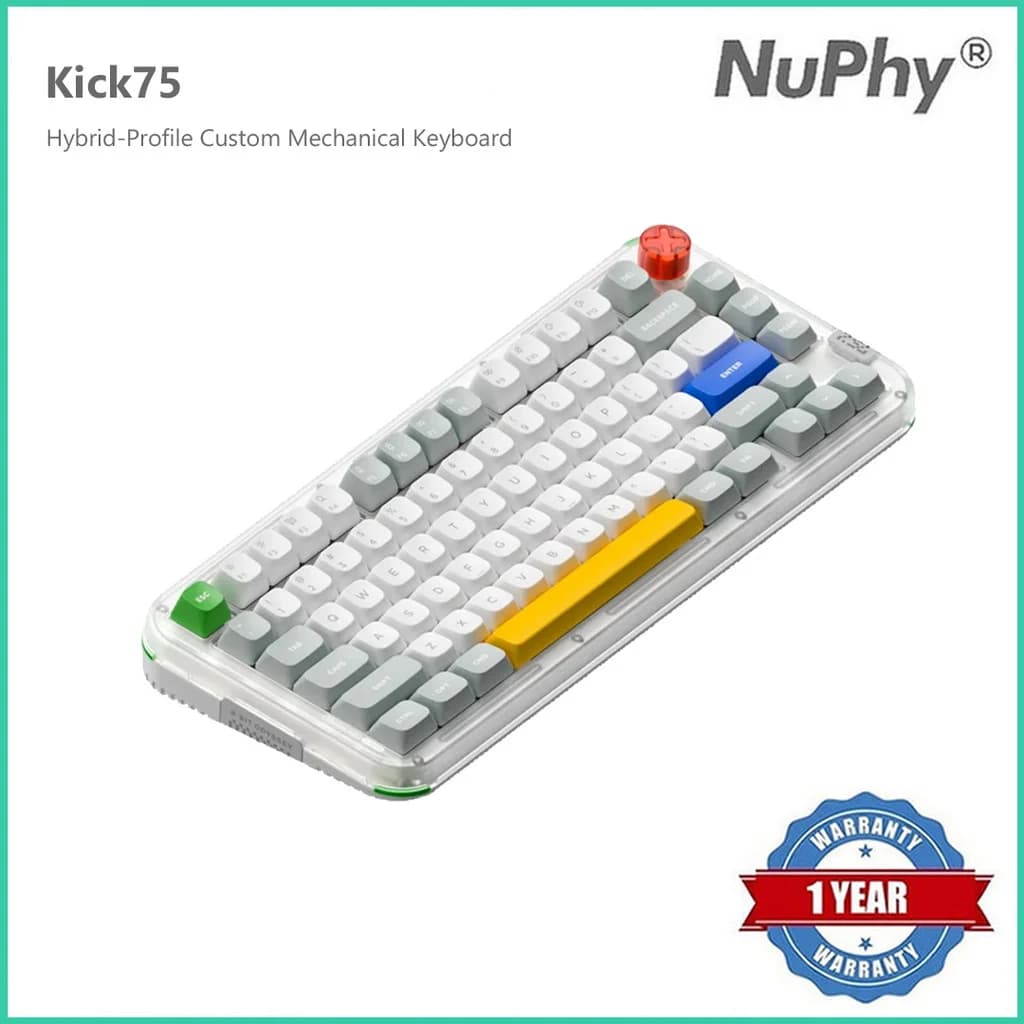 NuPhy ® Firmware per tastiera meccanica personalizzata NuPhy Kick75 con profilo ibrido QMK/VIA QMK/VIA
