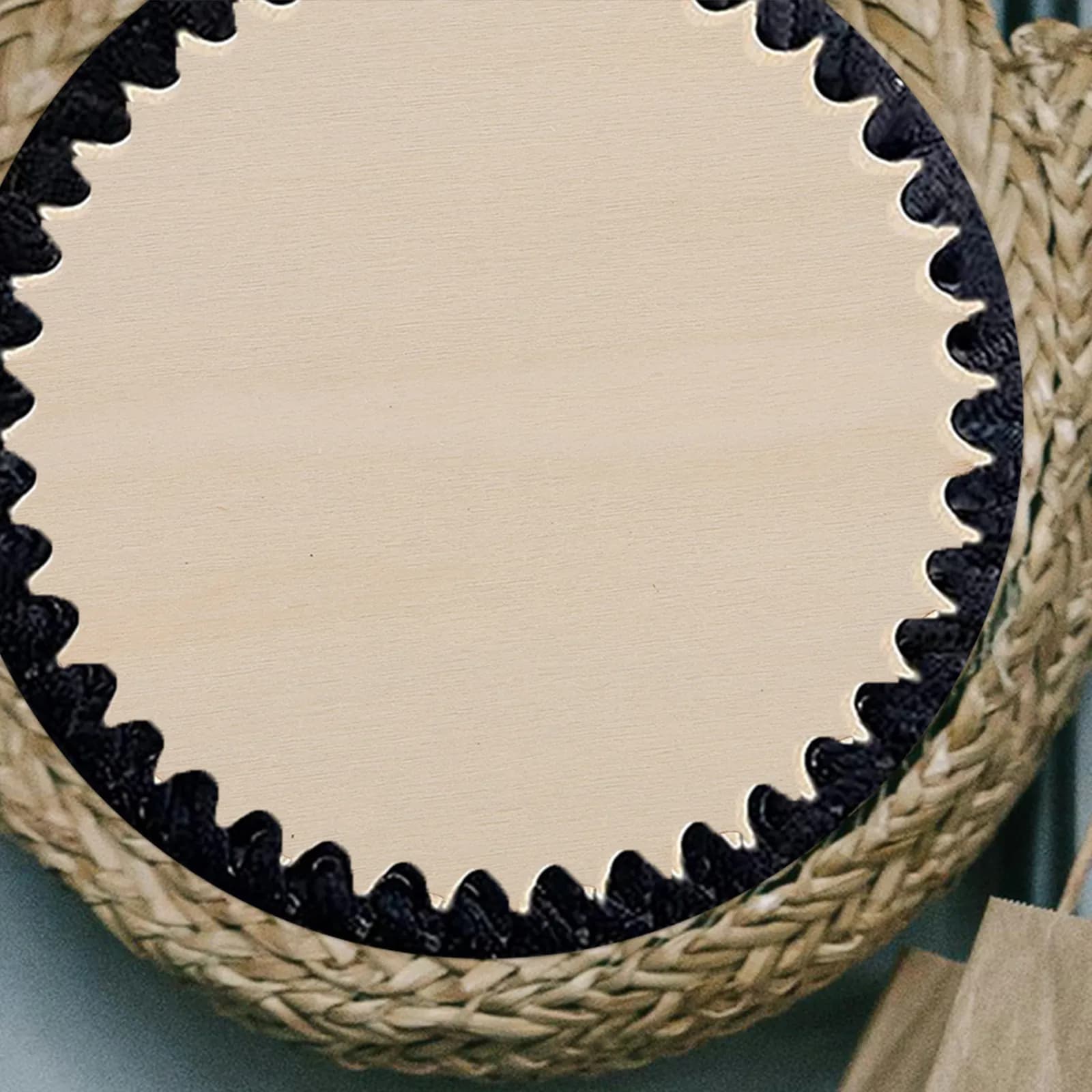 5 Pezzi Base in Legno per Borse, Materiale per Lavori a Maglia Fai-da-Te, Robusto ed Elegante Supporto Rotondo per Borse, Borsette e Cesti Intrecciati