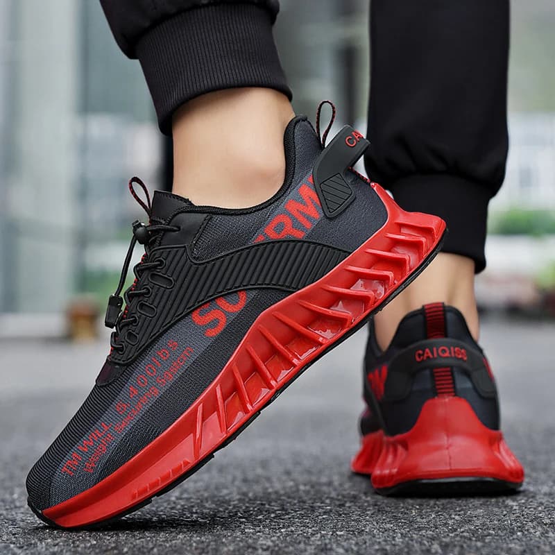 Men's Running Shoes Breathable Mesh Absorbent Fitness Shoe Training Sports Shoes Signed Non-slip and Durable 2025