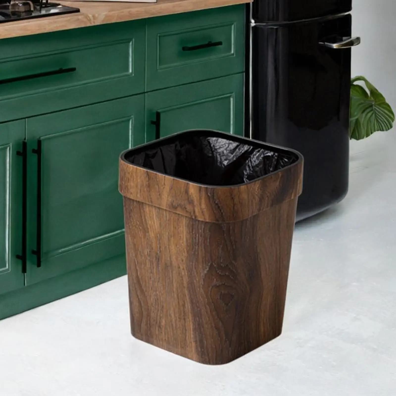 Pattumiera quadrata per uso domestico, cestino per rifiuti, contenitore per riciclaggio, contenitore per soggiorno, bagno, cucina, camera da letto, ufficio