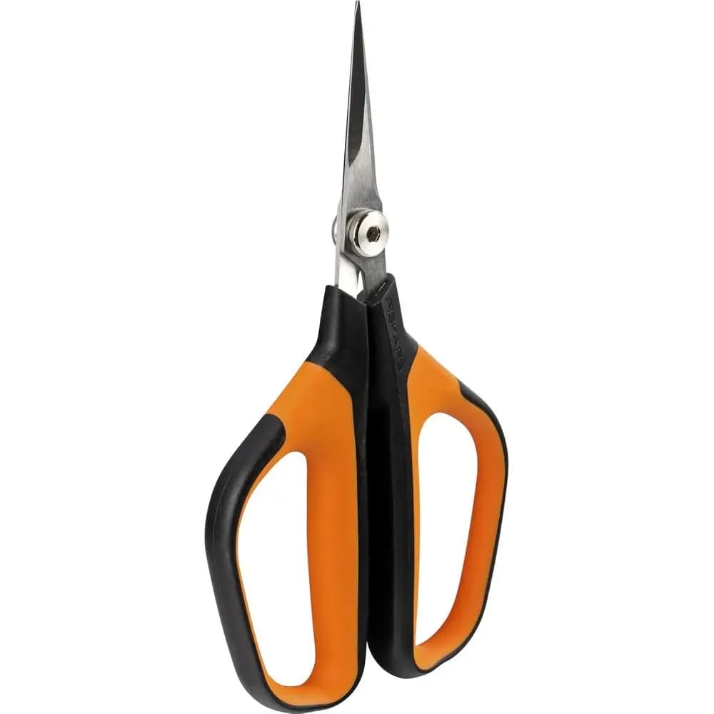 Forbici da Potatura da 23,8 cm con Lame in Acciaio e Manico in Plastica, Nero/Arancione