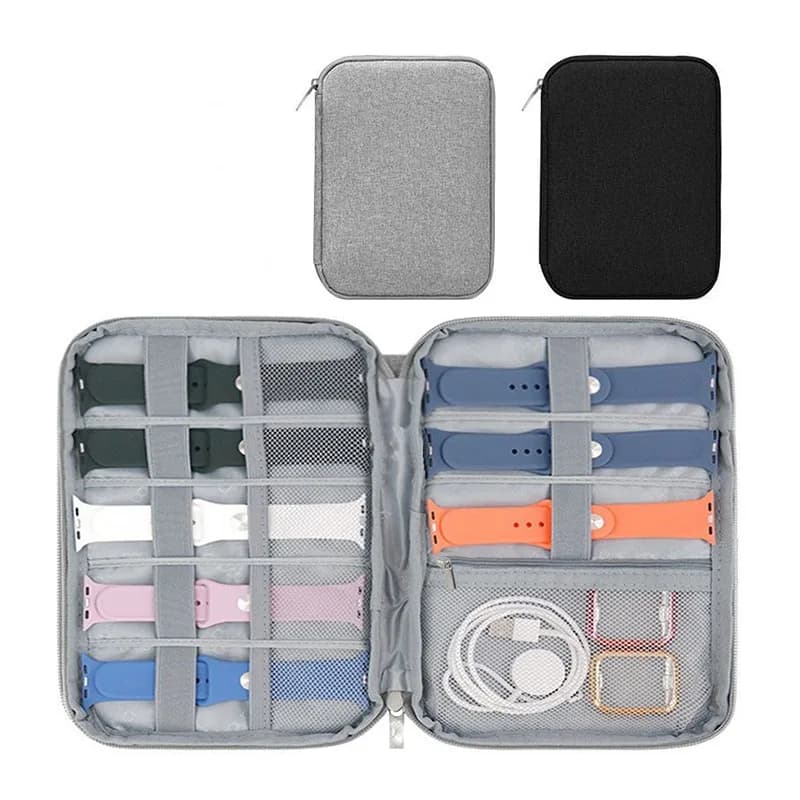Scatola del cinturino per Apple Watch Strap Case cavo dati Travel Smart Watch cinturino da polso scatola di immagazzinaggio scatola di orologi Organizer