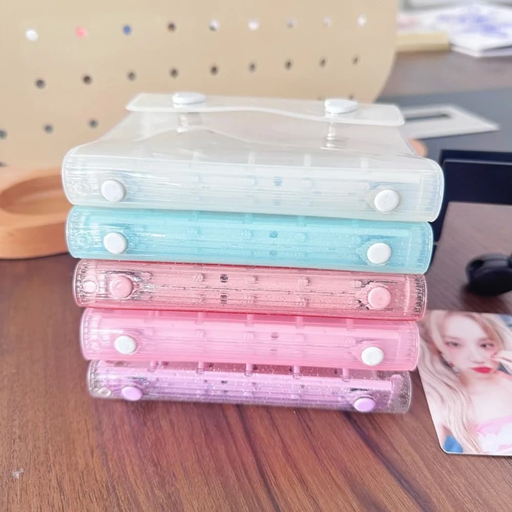 Journal Sketchbook Accessories M5 Binder Loose Cover Large Capacity 5Holes Diary Book Notebook Cover Waterproof Name Card Book
