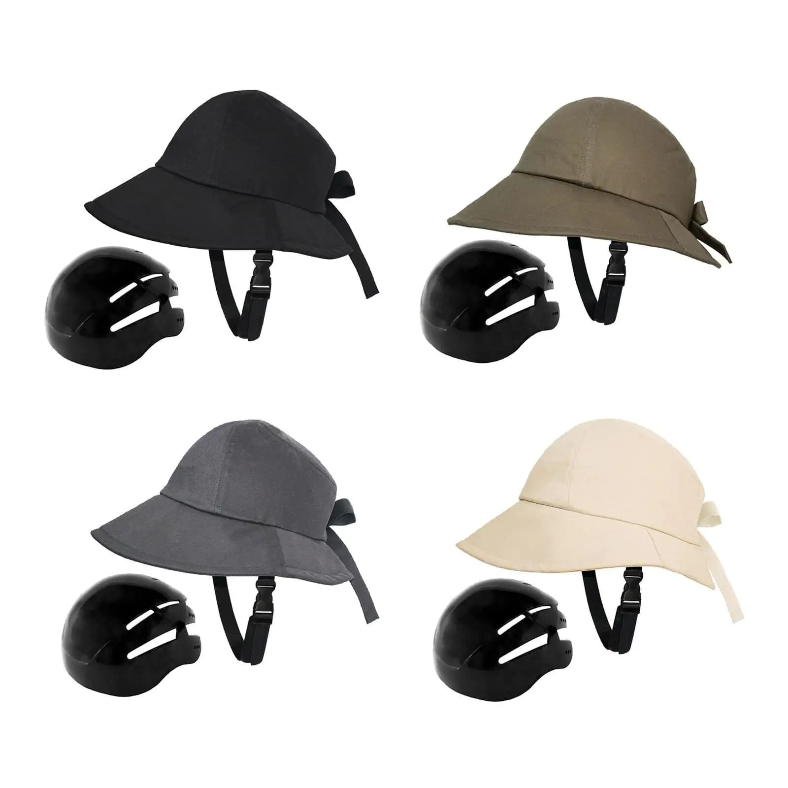 Bicycle Helmet Hat Shaped Hat Adult Bike Helmet With Men's Strap Cycling Helmet Modern Fishing Hat for Women's Bicycle Work