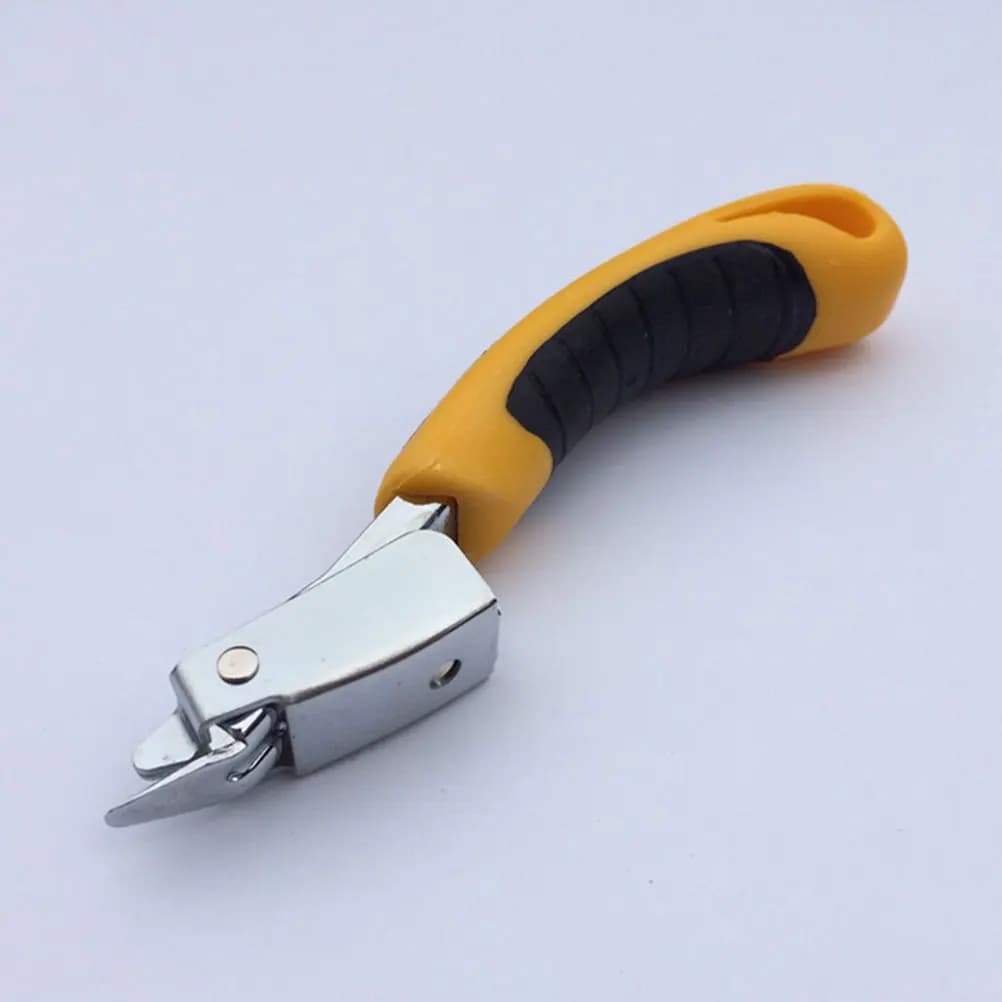 2 pezzi strumento per rimuovere punti metallici manico in plastica portatile leggero ufficio scuola estrattore per chiodi portatile gadget per rimozione rapida e sicura