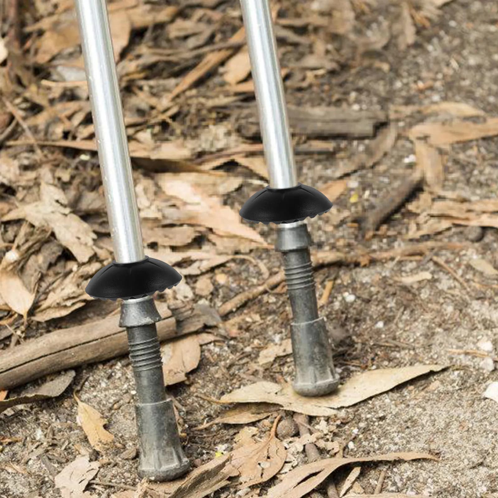6 Pezzi Punte per Bastoncini da Trekking, Cuscinetti Antiscivolo per Bastoni da Passeggio, Accessori per Escursionismo e Neve