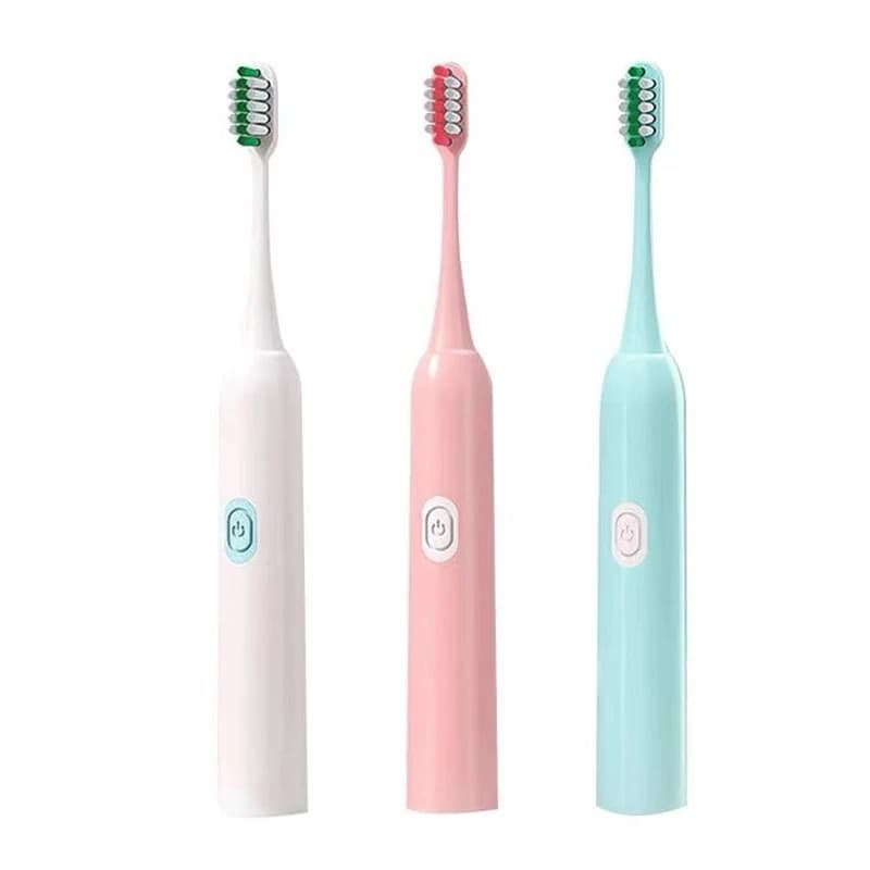 Spazzolino da denti portatile a batteria con setole morbide per la casa spazzolino elettrico IPX7 spazzolino da denti a vibrazione impermeabile