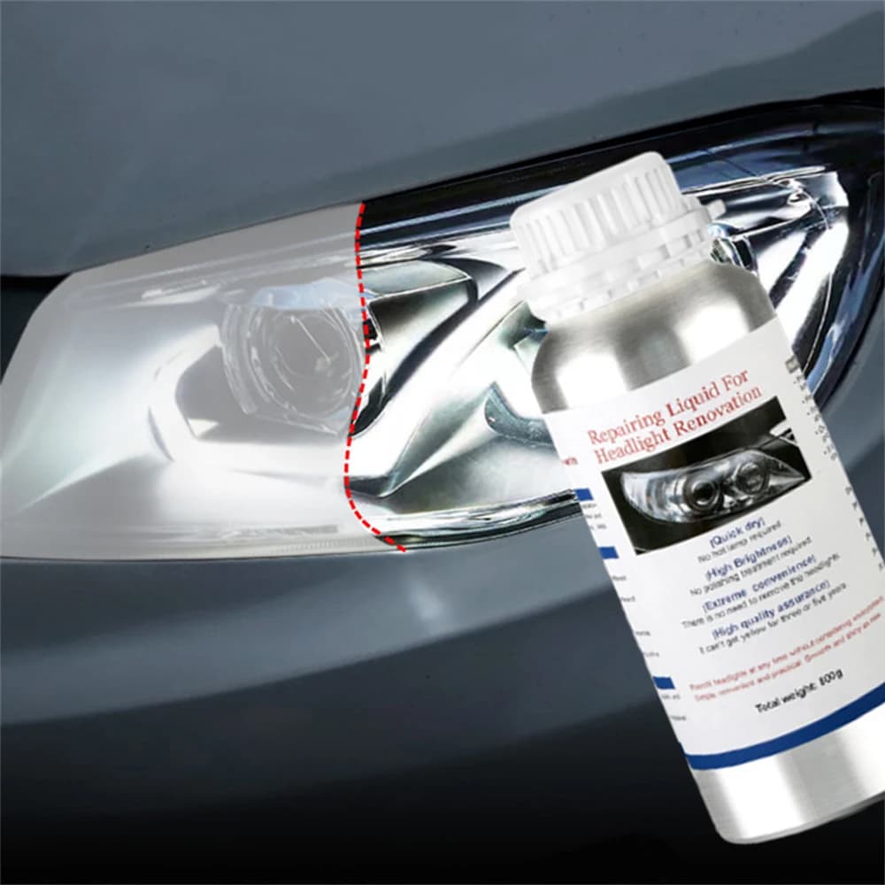 Lucido ai polimeri liquidi dei fari dell'auto 800ML Fari dell'auto Lucidatura Strumento di riparazione per il rinnovamento Restauro della luce Besteam Parte auto