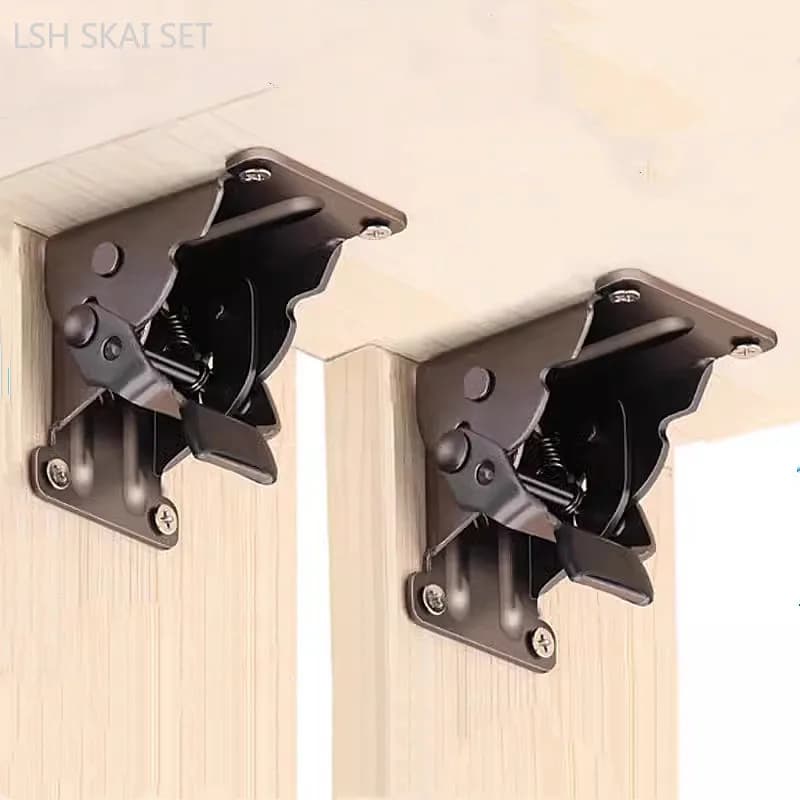 Cerniera pieghevole autobloccante in acciaio inossidabile da 45/90 gradi Tavolino da caffè Sedia da letto Cerniera per gambe Connettore per lamineria Ferramenta per mobili