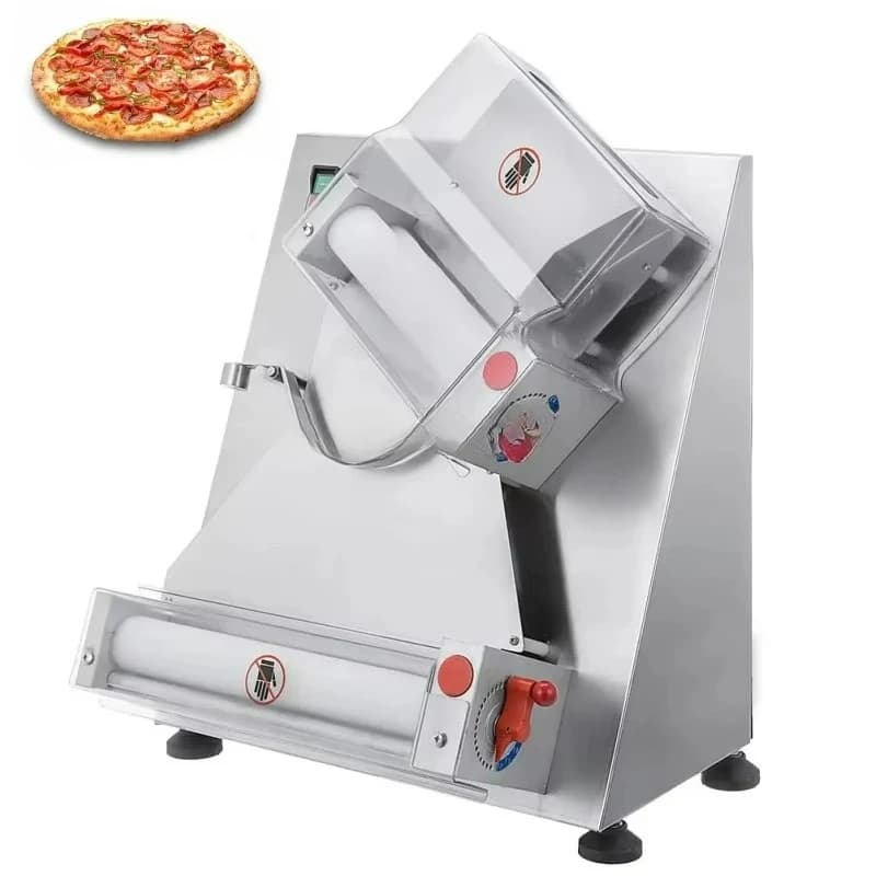 Pressa Elettrica Automatica Personalizzabile da 16/12 Pollici per Pizza e Pasta, Macchina per Stendere l'Impasto