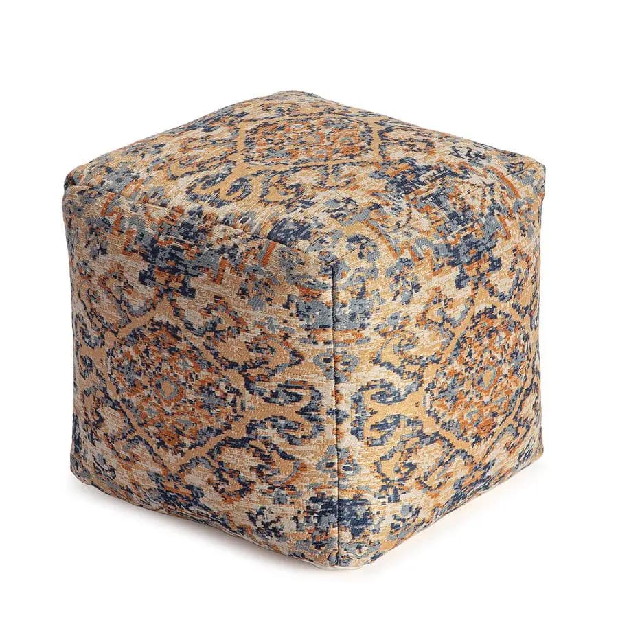 100 Pouf poggiapiedi ottomano per decorazioni per la casa confortevoli artigianali con amplificatore fatto a mano per soggiorno, camera da letto, cameretta dei bambini, pelliccia da patio