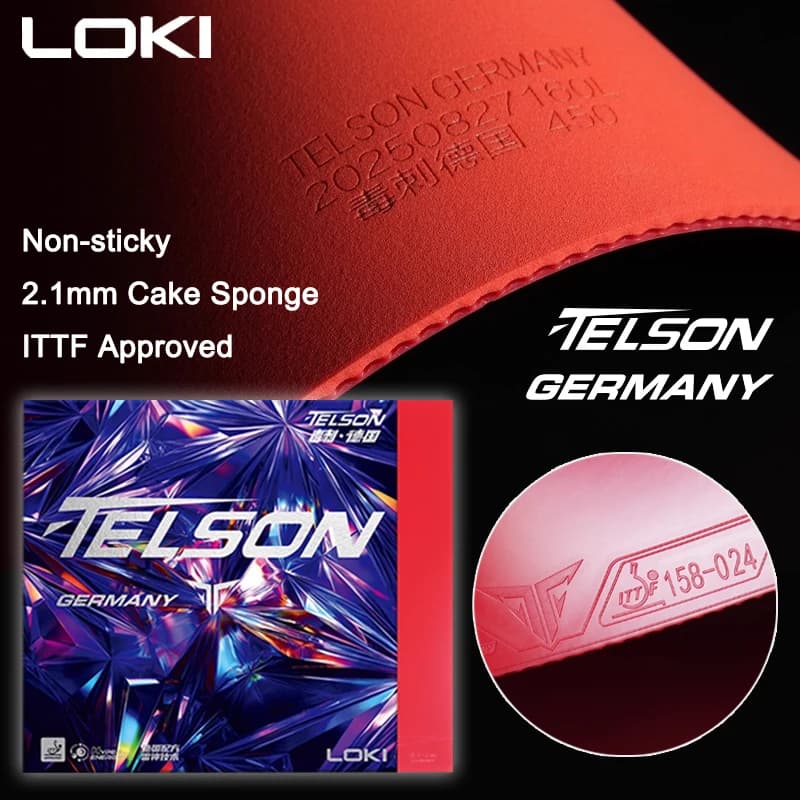 LOKI TELSON GERMANY Ping pong non sticky Rubber Backhand Quick coupling Pips-in Ping pong Rack Rubber arch Quick coupling ITTF