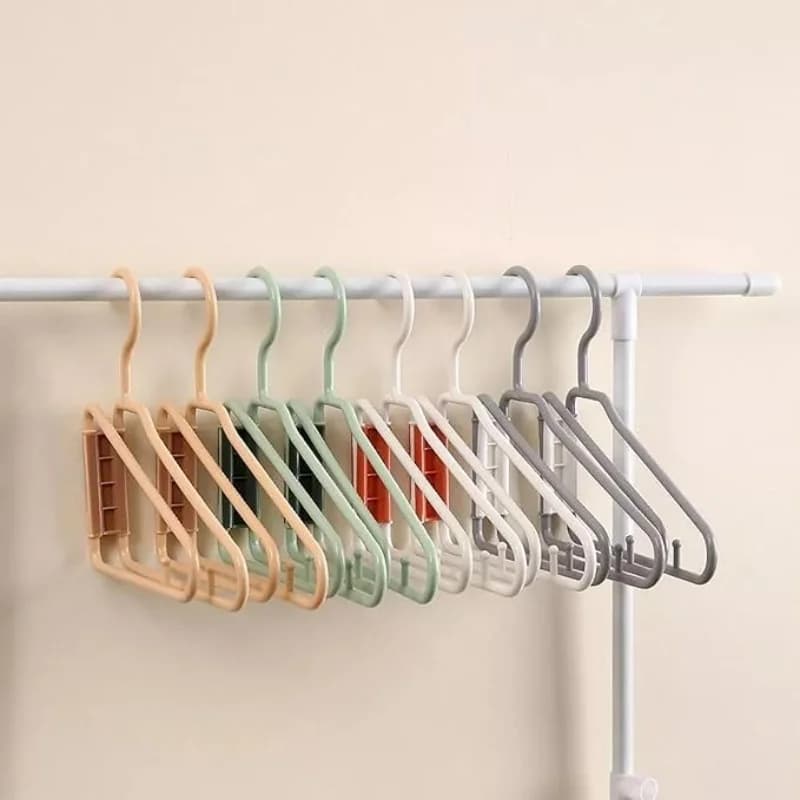 12-piece folding clothes rack: portable travel hangers, space saving design, ideal for clothes and coats