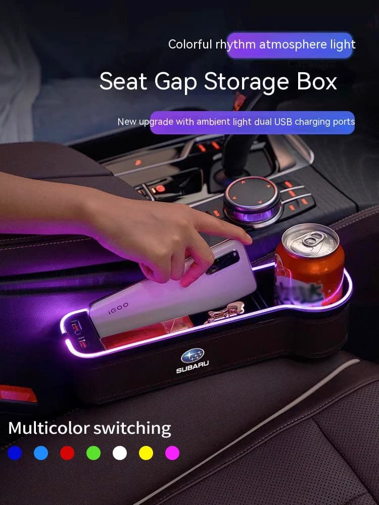 Per Subaru Brz Ascent Forester Impreza Legacy Outback WRX XV seggiolino cucito per Auto fessura 7 colori scatola di immagazzinaggio accessori Auto