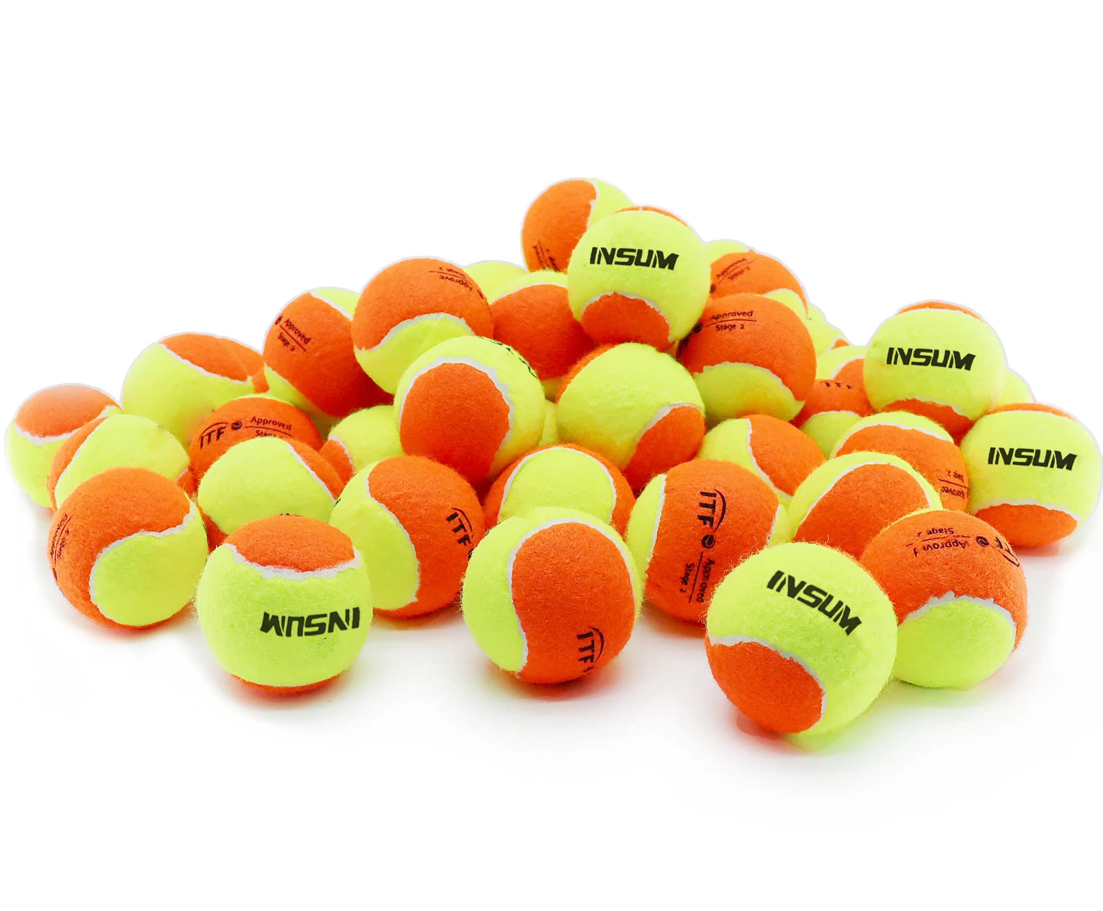 INSUM Palline da beach tennis per allenamento all'aperto Palline da padel da tennis a pressione standard al 50% per bambini Palla da paddle per principianti