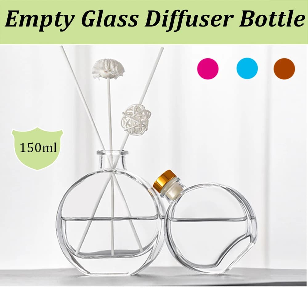 Fiale per bottiglie di diffusore trasparenti da 5 once per oli essenziali di profumo Diffusore per aromaterapia Accessori per decorazioni per la casa